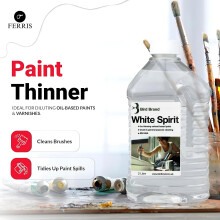 FERRIS White Spirit 2 Litre Premium Quality Paint Solvent for Strippi