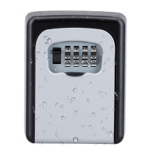 ZHEGE Key Box, Key Safe Wall Mounted, 4 Digit Combination Key Lock Box Outdoor Indoor to Share and Secure Keys for AirBnB Home Garage Office School
