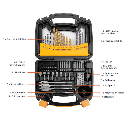 Amazon Amazon Basics Drill and Driver Multi-Bit Set, 100 Count 2