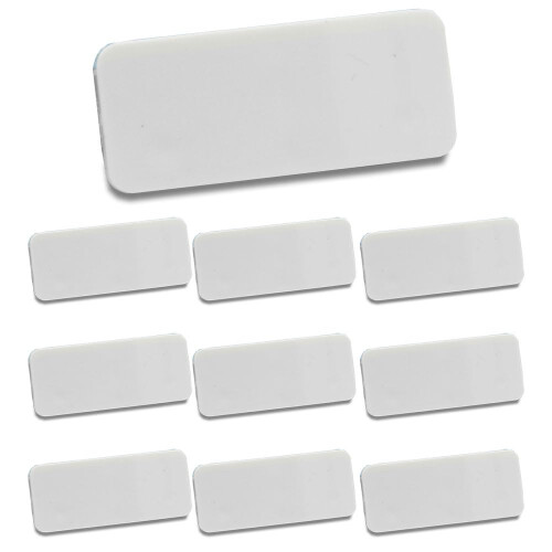 10 x Cockspur Window Handle Wedge Striker Plates White 5mm