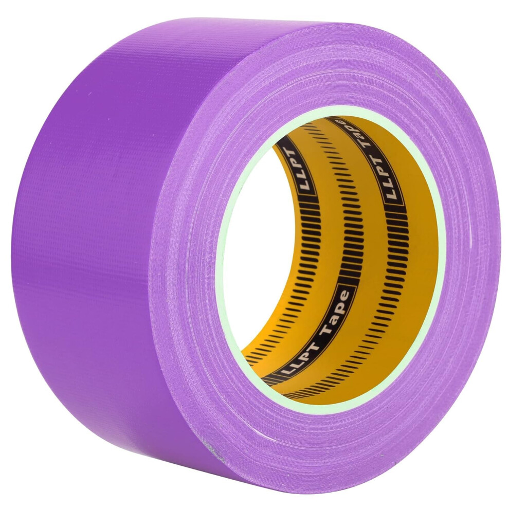 Llpt Duct Tape | 60Mm X 30M X 0.23Mm | Purple | Premium Grade Fabric Gaffer Tape | Heavy Duty Waterproof Residue Free Strong Adhesive | For Diy Indoo 5003373615821