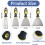 4 Pack Paint Wallpaper Scraper Set, 2'', 3'', 4'', 5'' Stainless Steel Paint Scraper Set with Soft Handle, Plastering Tools for Drywall 2