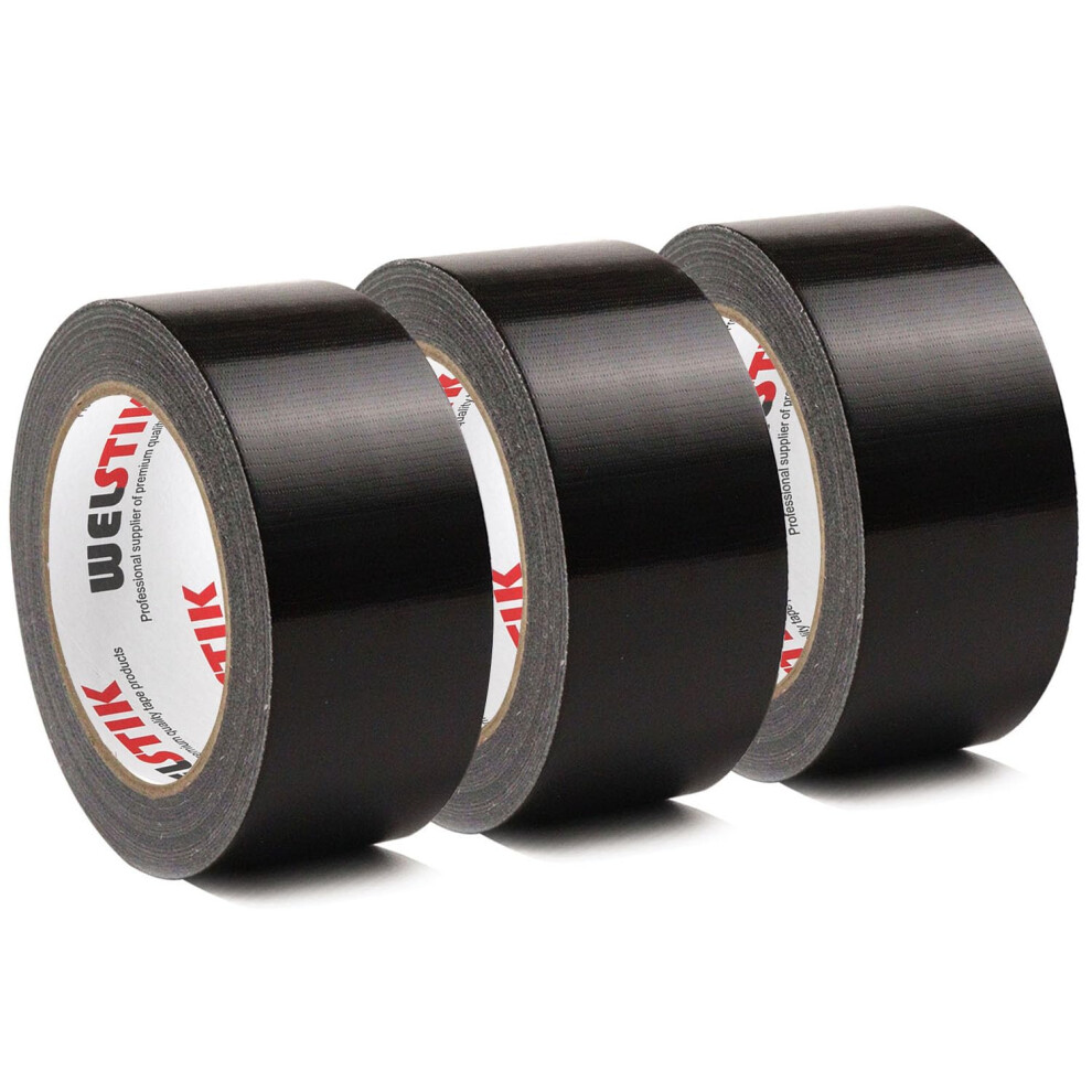 Welstik Professional Grade Duct Tape - 48Mm X 27M Heavy Duty Waterproof Cloth Tape, Strong Adhesive Residue-Free For Indoor & Outdoor Repairs, Home M 7606877936317