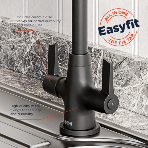 Bristan Bristan Echo Kitchen Tap, Black, EC SNK EF BLK 2