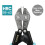 SHALL Mini Bolt Cutter, 210mm/8-inch Heavy Duty Wire Cutter, Two-Color Ergonomic Handle, Security Lock, More Efficient Leverage & Adjustable Opening, 2