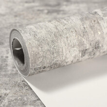 Baketron Concrete Wallpaper Grey Cement with Metallic Silver Glitter Textured Wa