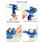 CROWNSHOP Bench Vice 360 Swivel Base Vices forWorkbench Portable Universal Workshop Clamp Adjustable Mini Table Bench Vice Clamp for Workshop Factor 2