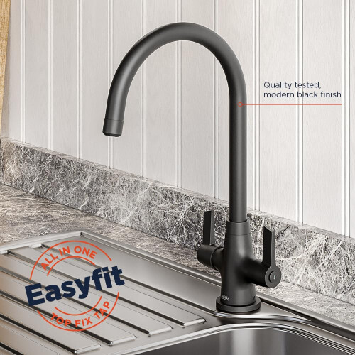 Bristan Bristan Echo Kitchen Tap, Black, EC SNK EF BLK 1