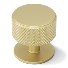 goldenwarm 20 Pack Gold Drawer Knobs, Knurled Round Gold Knobs, Aluminum Alloy Single Hole Drawer Handles