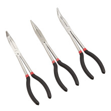 Amazon Basics Long Reach Pliers Set - Black, 3 Count