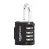 Amazon Amazon Basics AB-PL111 4-Digit Combination lock, 2 Count, Black/Silver 4