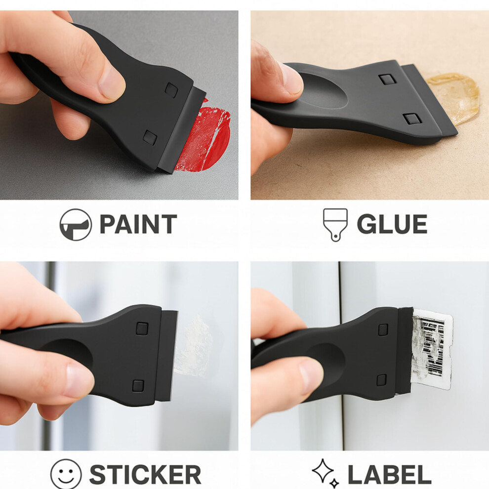 Parahon Plastic Scraper With Blades Multipurpose Nonscratch Scrapers 5001749579326