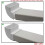 Kair 90 Degree Vertical Elbow Bend 110mm x 54mm - 4 x 2 inch Rectangular Plastic 3