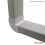 Kair 90 Degree Vertical Elbow Bend 110mm x 54mm - 4 x 2 inch Rectangular Plastic 5