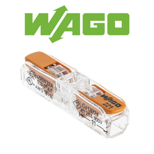 WAGO - Pack of 25 terminals 2 inline inputs S221 1