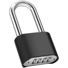 Diyife Heavy Duty Combination Padlocks Outdoor, [Weatherproof] Long Shackle 51.5mm Large 4 Digit Code Padlock with 8mm Thick 304 Stainless Steel Shac