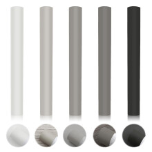 5Pcs Wax Filler Wood Repair Sticks, White Light to Dark Grey Black Wood Scratch Repair Crayons Multi-Surface Wax Repair Sticks for Wood Furniture Lam