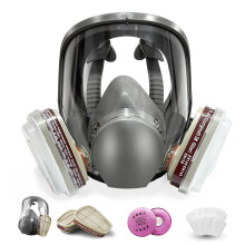 Matlarn Full Face Respirator Mask, 6800 Reusable Respirator Mask with Filters, Dust Masks Anti Fog Against Organic Vapor Fumes Gases for Spray Paint