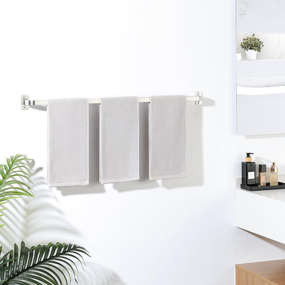 Mooche Brushed Towel Rail Wall Mounted, 80Cm Hand Towel Holder, Sus304 Stainless Steel Single Towel Bar For Bathroom Kitchen, Drawing, Room,Toilet Ho 5007939388631