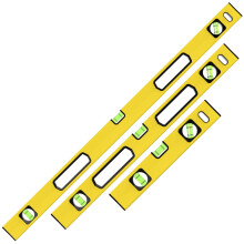 ZENO Spirit Level 3 Set | Shock Proof Spirit Level Set | Torpedo Level with Magnetic Base | 3 Bubbles 45 90 180 | Yellow & Black | 300mm, 600mm, 1