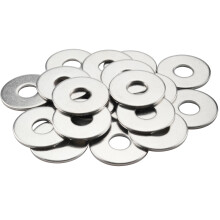 Gendewiner M6 Washers M6 x18x1.2mm Large OD Plain Wide Metal Round Flat Spacer Repair Washer 304 Stainless Steel Washers(20 Pack) For Screws Bolt
