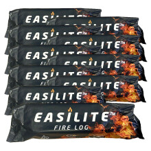 Instant Light Easilite Fire Logs - Pack of 10 Easy Lighting Wood FireLogs. Burns Approx. up to 2 Hours. Perfect for Open Fires, Fire Pits, Wood Stove