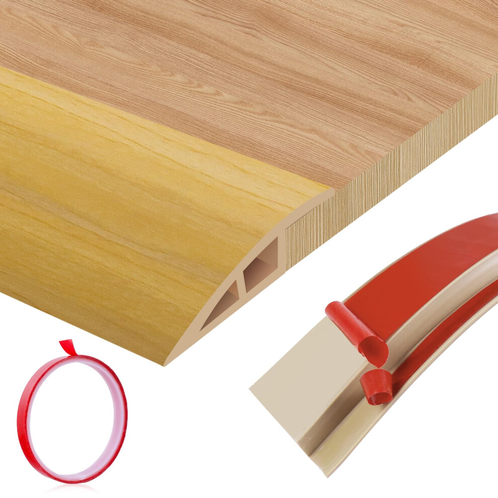 Floor Transition Strips Double Sided Self Adhesive Door Threshold Strips For Doorways, Laminate Threshold For Gaps Carpet Floor Tiles 30720060