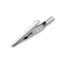 QWORK 200Pcs Alligator Clips, Electrical Test Cable Crocodile Clips Metal Croc Clips for Laboratory Electric Testing Work, 2” / 50mm