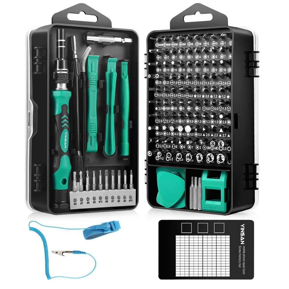 Yinsan Precision Screwdriver Set, Magnetic Micro Electronics Repair Tool Kit For Iphone Laptop Ipad Pc Phone Computer Watch Macbook Tablet Xbox Plays 84821010