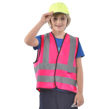 AYKRM Pink Child's High Vis Reflective Safety Vest - High Visibility 2-5Y