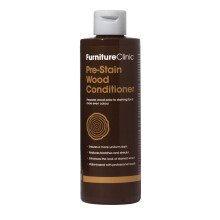 Furniture Clinic Pre-Stain Wood Conditioner - Water-Based - Indoor and Outdoor Use - Low Odour and Non-Toxic – Use Before Staining Wood 250ml