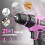 PULITUO 12V Cordless Drill with Li-Ion Battery, 21+1 Torque Setting, 3/8” Keyless Chuck, Variable Speed Switch, LED Light 4