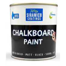 SIRAMICO COATINGS Chalkboard Paint | 500ml - Black | Water-based, Non-toxic, Low odour Indoor and Outdoor Paint