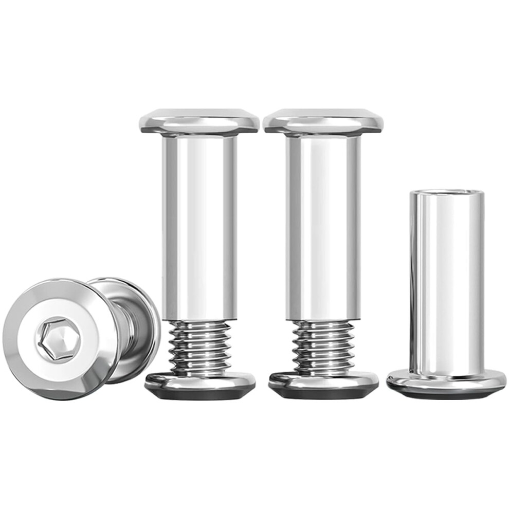 Photos - Nail / Screw / Fastener Drenky 10 Sets Connection Screws M6 Belt Buckle Binding Bolts 304 Stainless Stee