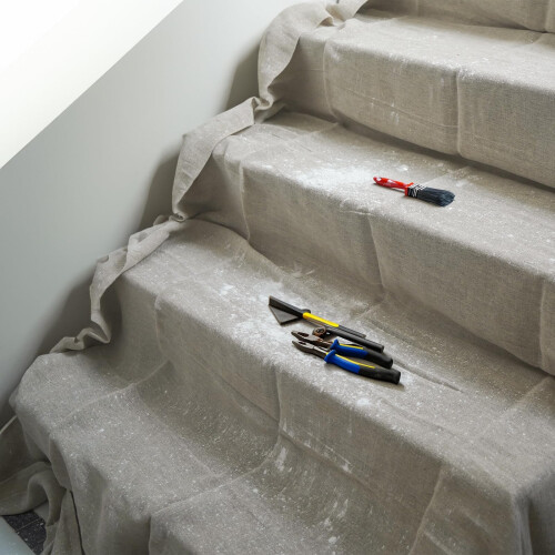 Staircase Cotton Dust Sheets for Decorating  24ft X 3ft Size Dust Shee 1