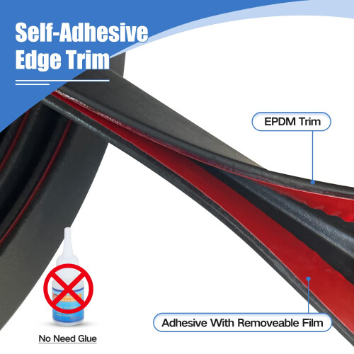 Rubber Edge Trim, Self-Adhesive Flexible Edge Guard, U Shaped Edge 2