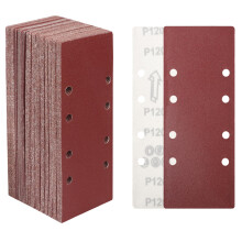 STEBRUAM 30 Pieces Sanding Sheets 93 x 230mm,60/80/120/180/320/400 Grits Hook and Loop Sandpaper,Sanding Pads Assorted Fit Sander for Polishing Rust