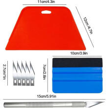 8 pcs Wallpaper Tool Kit Wallpaper Application Tools with Knife Squ