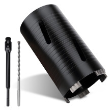 MOXPIFY 102mm x 170mm Long Diamond Core Drill Bit Set with 240mm SDS Plus Shank. To Be Used In Concrete Masonry Brick Block Stone Granite.