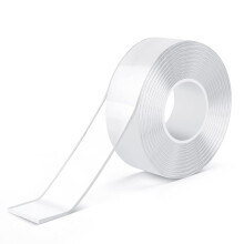 Lafefe Double Sided Tape Heavy Duty Waterproof,Removable Reusable Multipurpose Clear Adhesive Extra Strong for Carpet Mats/Photos Frames/Craft Wall