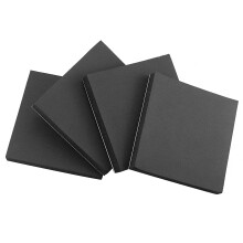 4Pcs Foam Sheets Self Adhesive 100mm Longx100mm Widex20mm Thick Closed Cell Foam Neoprene Rubber Sheets Insulation Anti Vibration Non-Slip Foam Rubbe