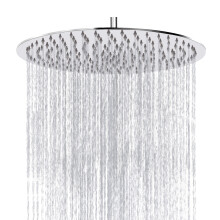 Rain Shower Head, Katezon High Flow Rainfall Showerhead Stainless Steel, Bathroom Waterfall Shower Universal Wall Ceiling Mount (12" Chrome Finish)
