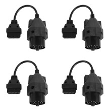 4X Obd Obd Ii Adapter for 20 Pin to Obd2 16 Pin Female Connector E36 E39 X5 Z3 for 20Pin