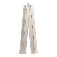 sourcing map Folding Straight Ruler 30cm Metric Aluminum Alloy Protractor Foldable Angle Ruler Geometric Measuring Tool with Angle Line for Architect