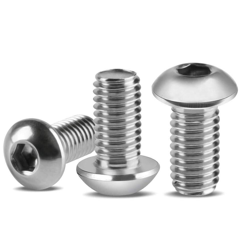 M6 Bolts Set, 35 Pcs M6 X 16Mm Bolts, Hex Socket Button Head Screws, M6 X 16Mm Screw Bolt 5051226980022