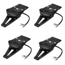 4X Motorfiets Achterspatbord Rem Achterlicht Kentekenverlichting Crossmotor