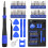 Bluvizo Electronics Precision Screwdriver Set: 50PCS Multi-Function Tool Kit, Foam Insert Storage & Ergonomic Handle, and Replaceable Screwdriver Bit 1