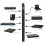Dynamode Extension Lead - 12 Way Switched Power Distribution Unit (PDU) for Data Cabinet, Server Rack, Office - 1.8m Vertical Extension Cable with UK 7