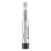 Trend Snappy 66mm One Touch Magnetic Bit Holder, 25mm Bit Retention, Centrotec Compatible, SNAP/BH/OT, Black