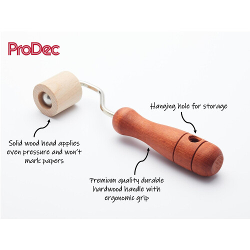 ProDec Rosewood Seam Roller for Smoothing Wallpaper Seams 1